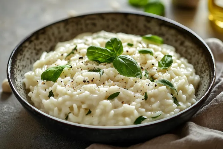 Lemon, basil and ricotta risotto
