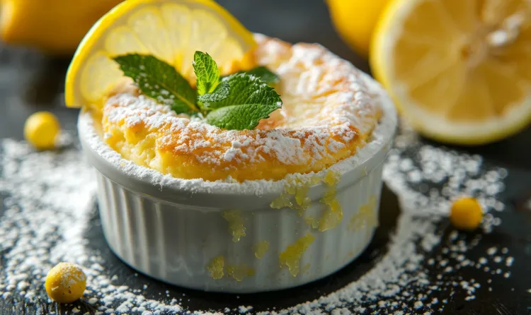 Lemon & lime puddings