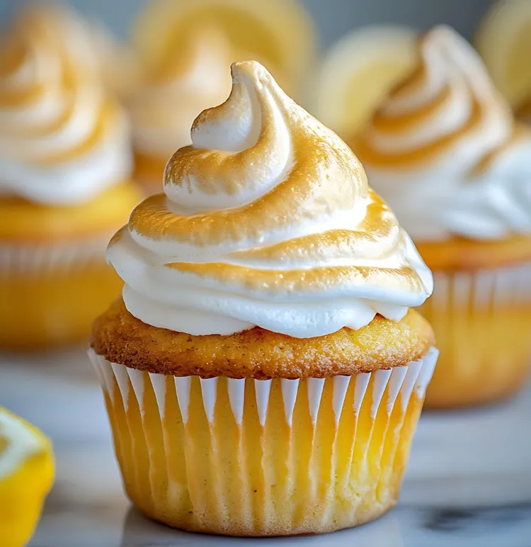Lemon meringue cupcakes