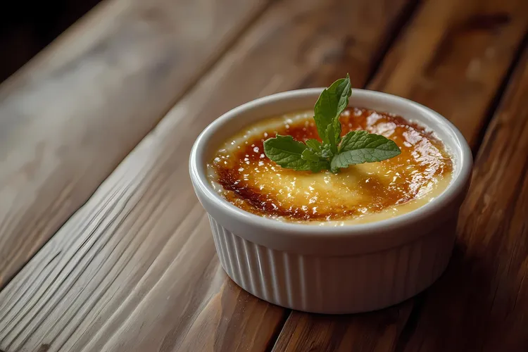Low-fat baked custard