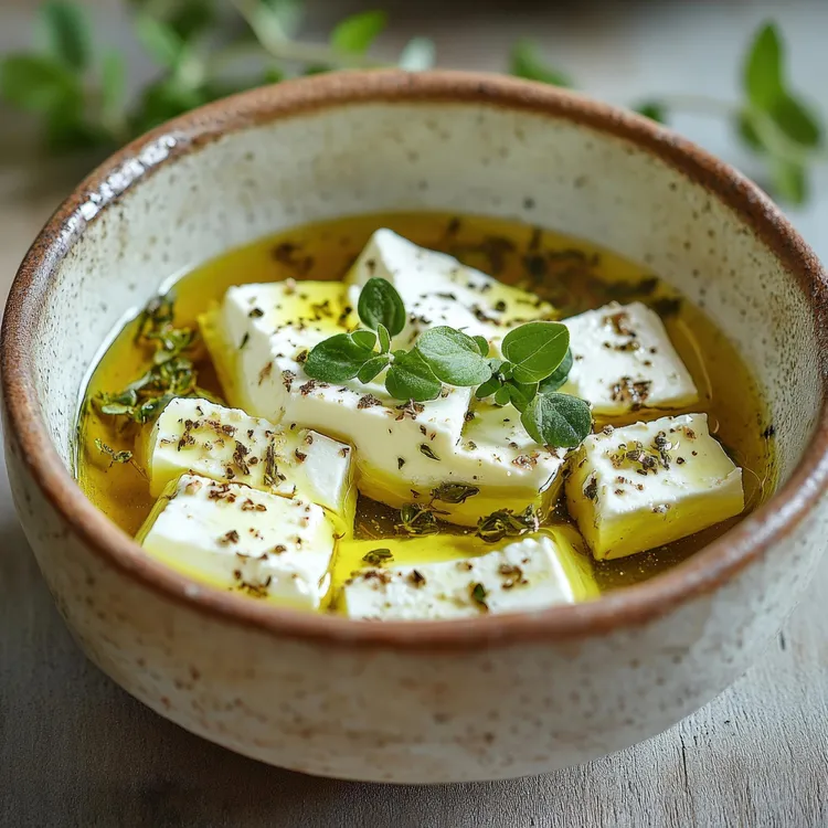Marinated feta