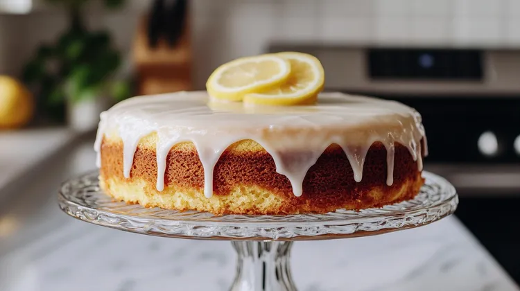 Microwave banana & walnut cake