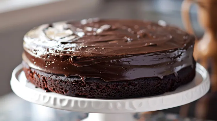 Microwave chocolate fudge cake
