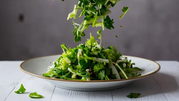 Mixed herb salad
