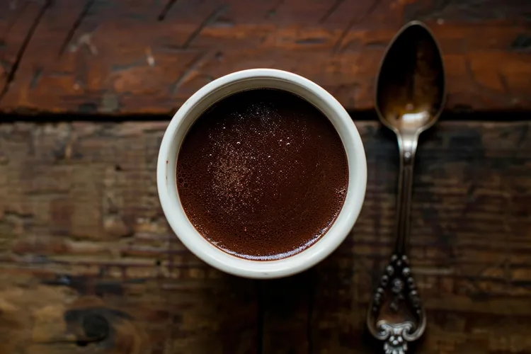 Mocha custard pots