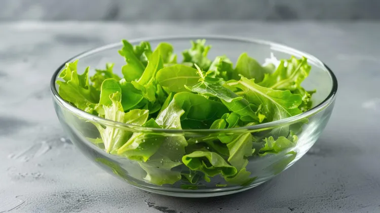 Oakleaf salad with mustard dressing