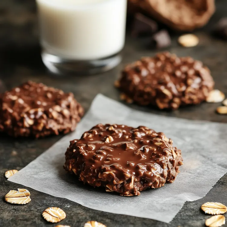 Oat and chocolate cookies