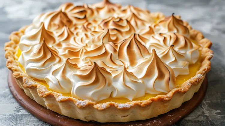 Orange meringue pie
