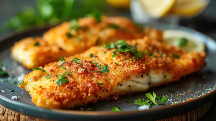 Parmesan-crumbed fish bake