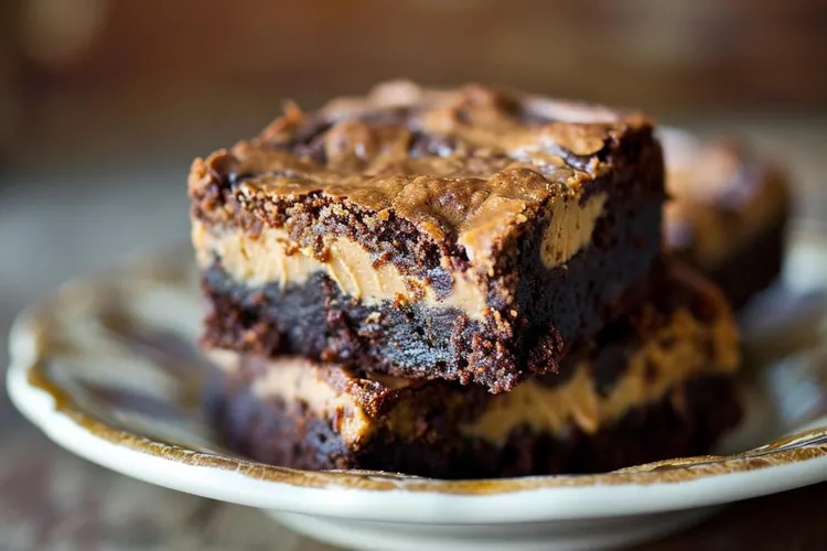 Peanut butter and chocolate brownies