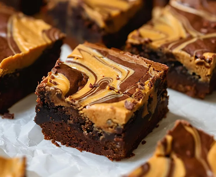 Peanut butter brownie