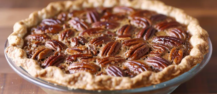 Pecan & chocolate tart