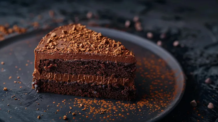 Rich chocolate fudge cake