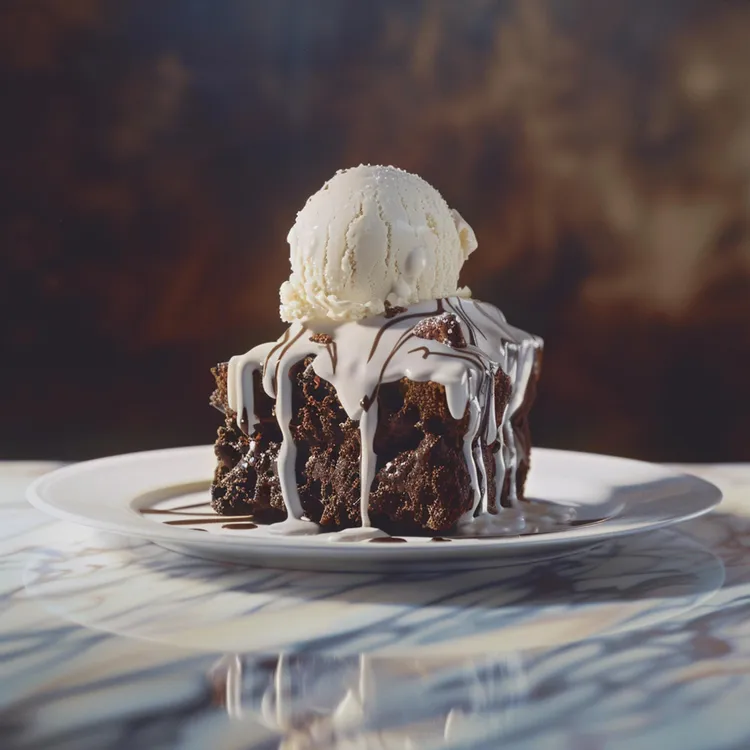 Rich coffee chocolate cake