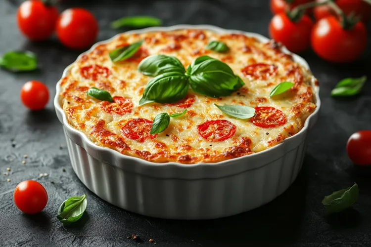 Ricotta, tomato & basil torte