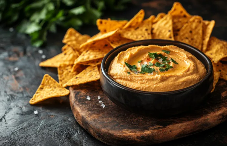 Roasted capsicum and chilli dip