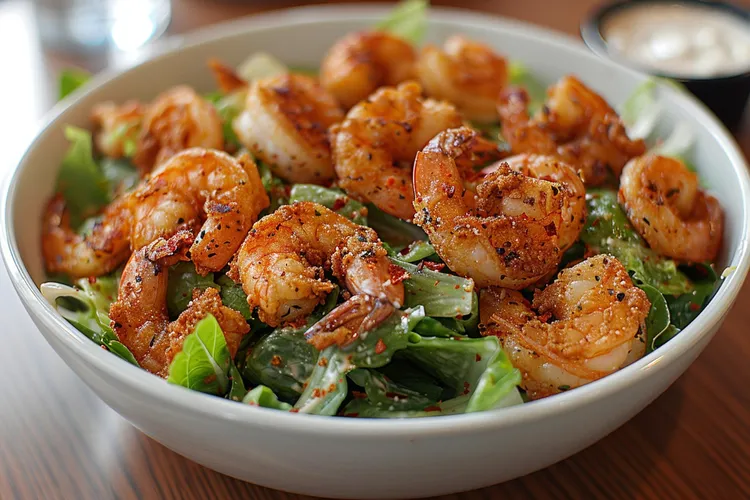 Salt and pepper shrimps with lime mayonnaise
