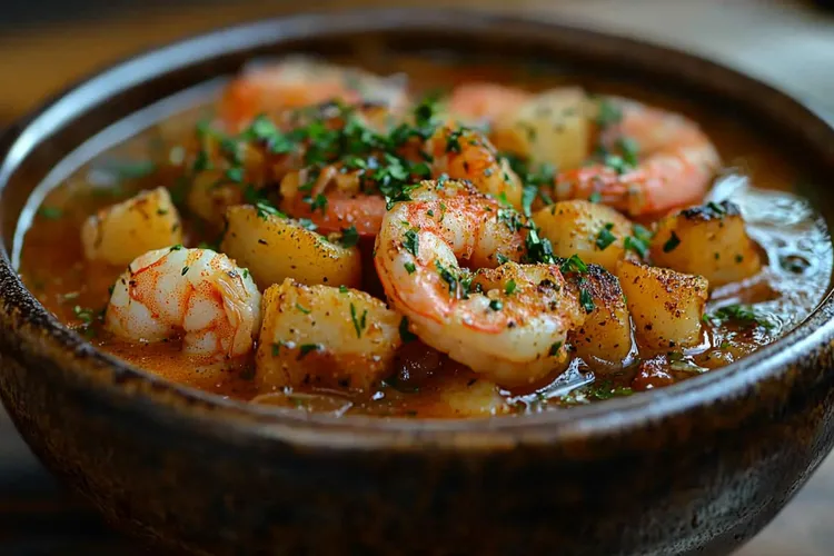 Shrimp & potato curry