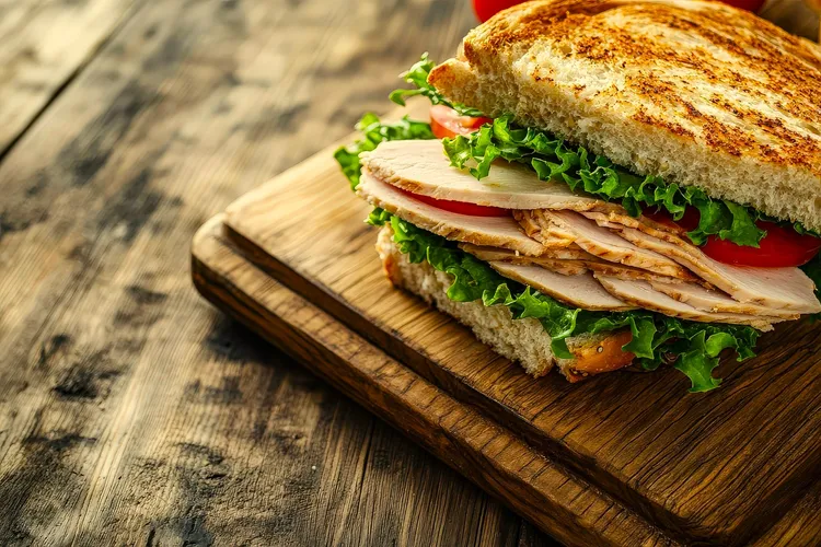 Simple chicken sandwich