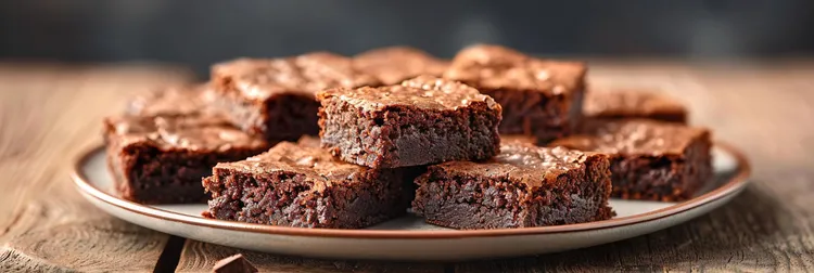 Six-ingredient chocolate brownies