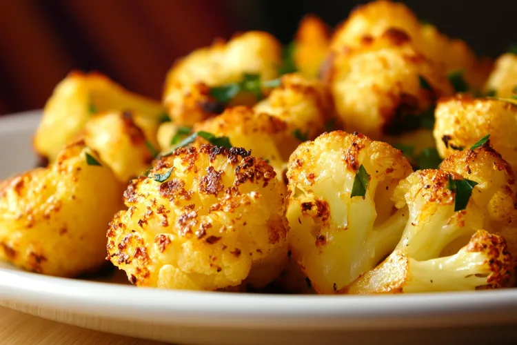 Cumin-turmeric spiced roasted cauliflower