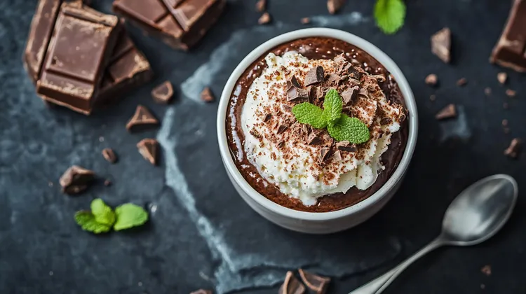 Sticky chocolate raisin puddings