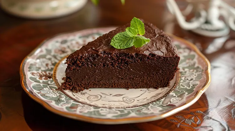 Sugar-free chocolate mud cake