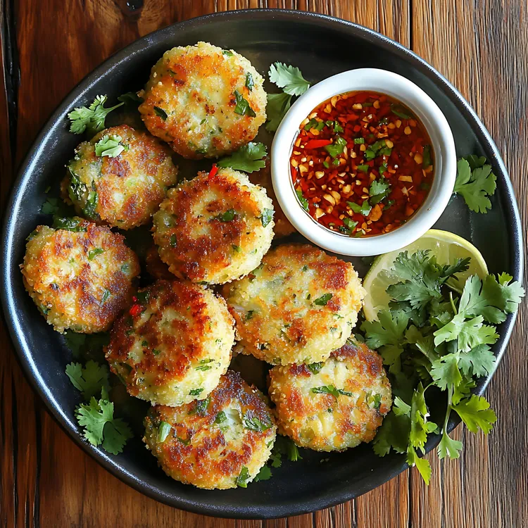 Thai fishcakes with dipping sauce