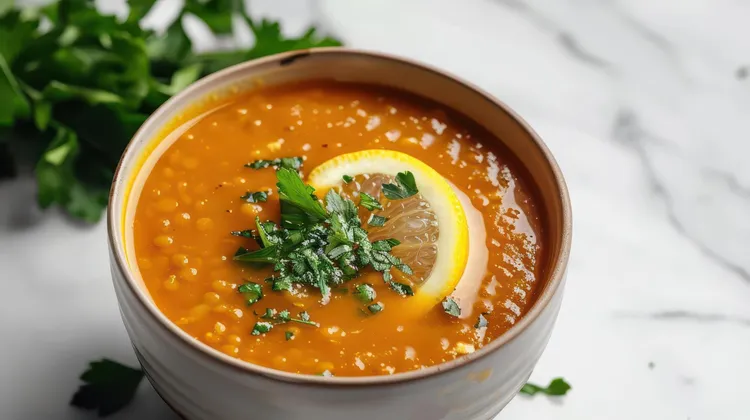 Tomato lentil soup