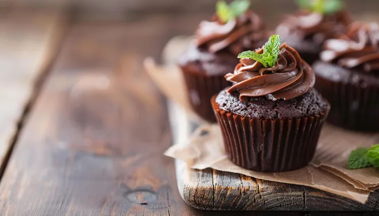 Vegan chocolate orange cupcakes