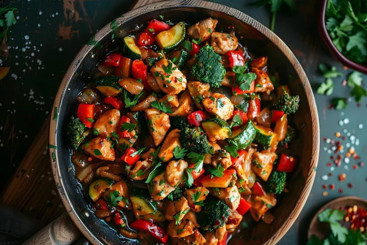 Vegetable and fish curry