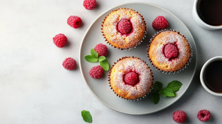 White chocolate & raspberry cupcakes