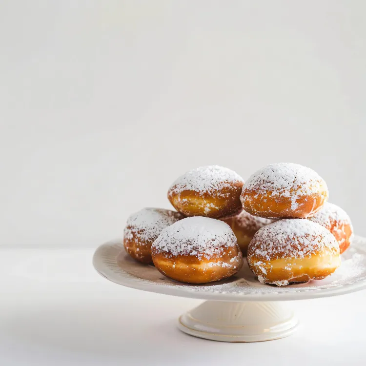 Air fryer caramilk bomboloni