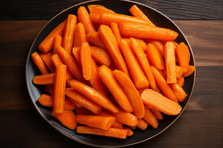 Balsamic-glazed carrots