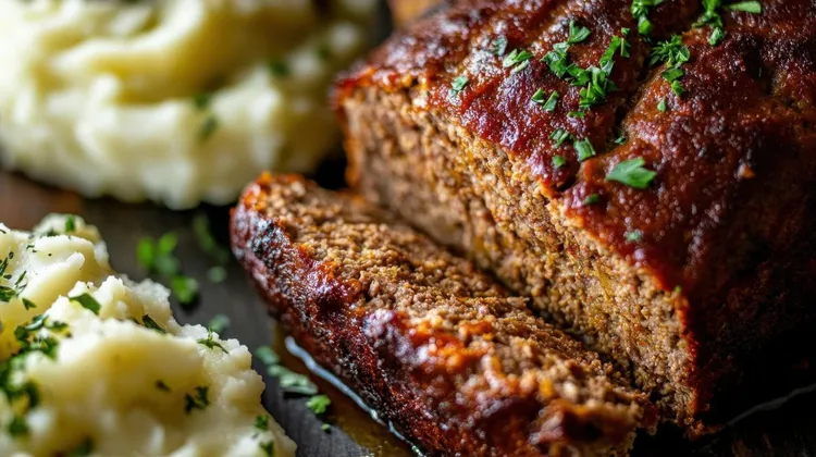 Barbecue glazed meatloaf
