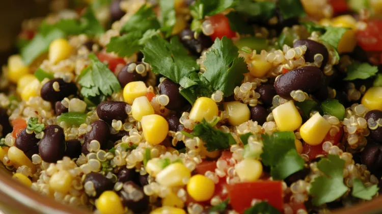 Black bean & corn quinoa