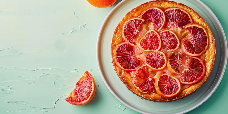 Blood orange tart