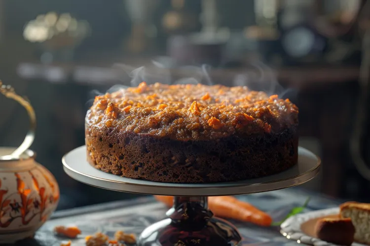 Carrot and spice teacake