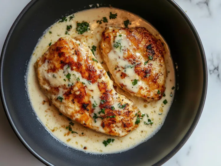 Chicken breasts with zesty lime butter sauce