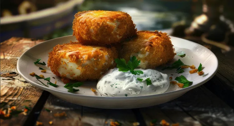 Chilli and dill fish cakes with cucumber salad