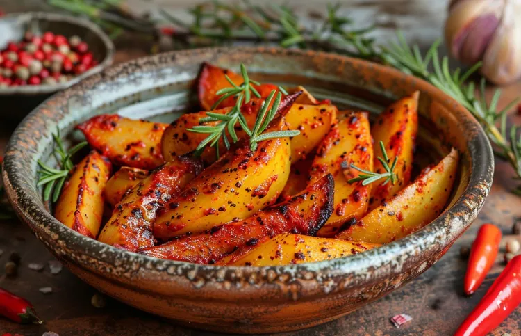Chilli and rosemary potatoes