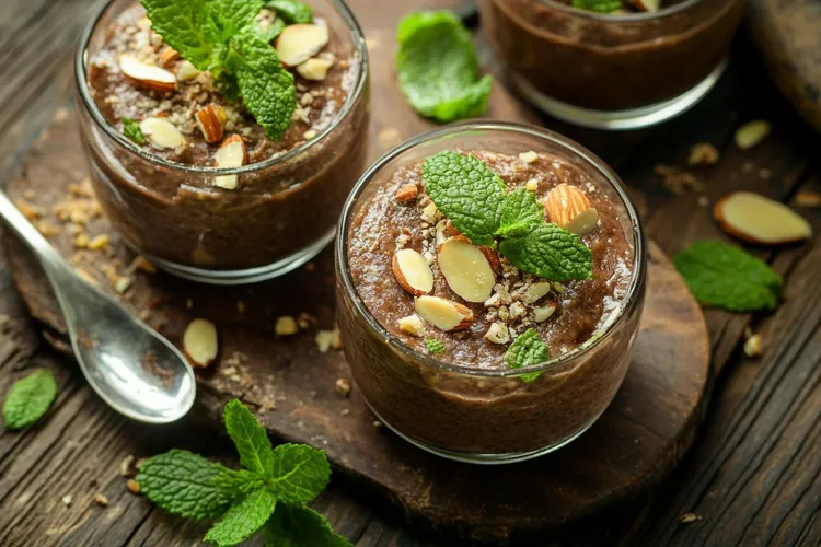 Decadent chocolate chia pudding