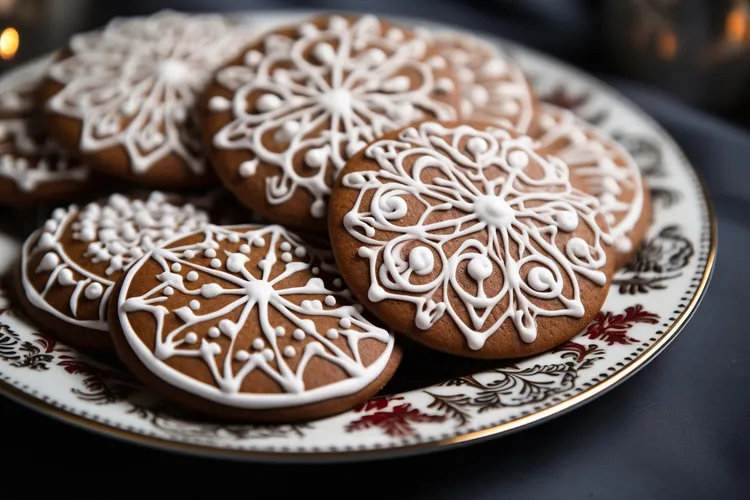 Chocolate gingerbread biscuits