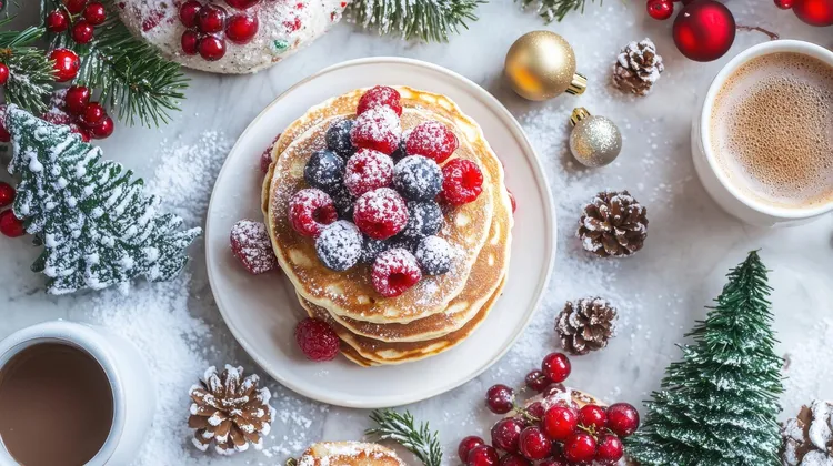 Christmas pancake tree