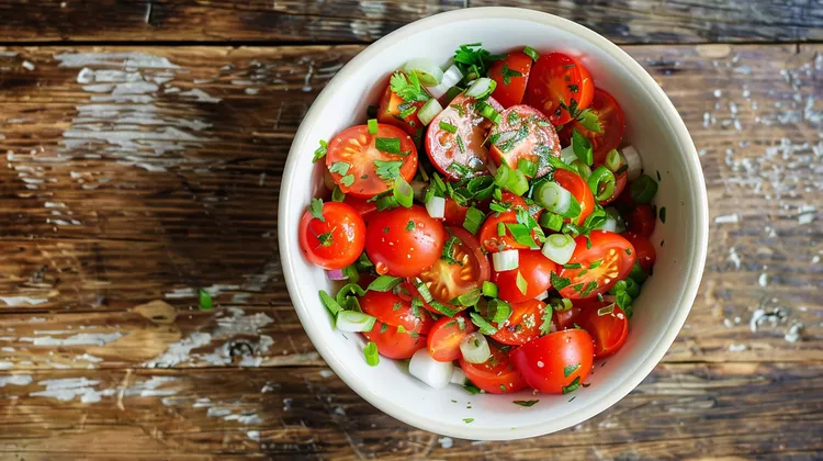Citrusy cherry tomato salad