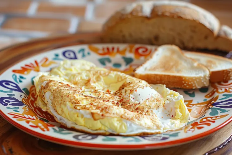 Classic cheddar omelette