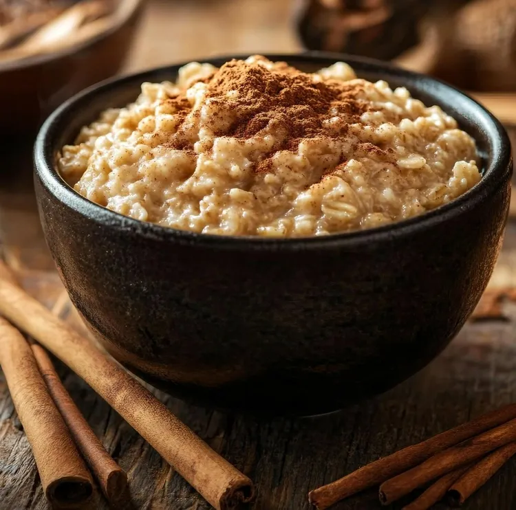 Coconut cinnamon oats with honey