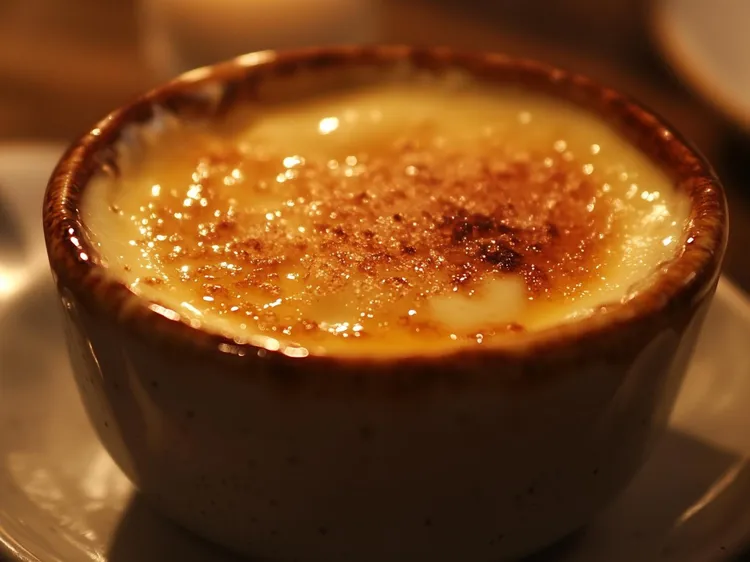 Coffee creme brulee