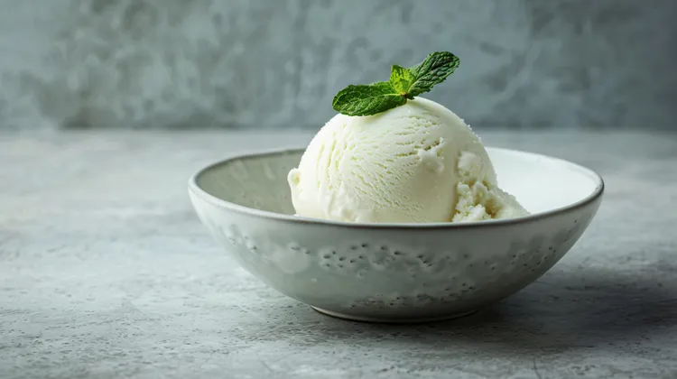 Condensed milk ice-cream