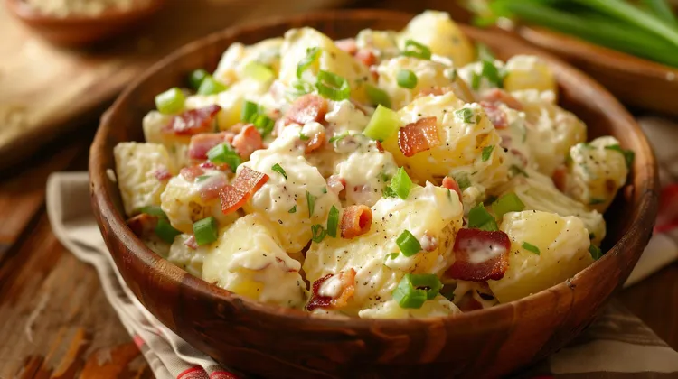Bacon caesar potato salad